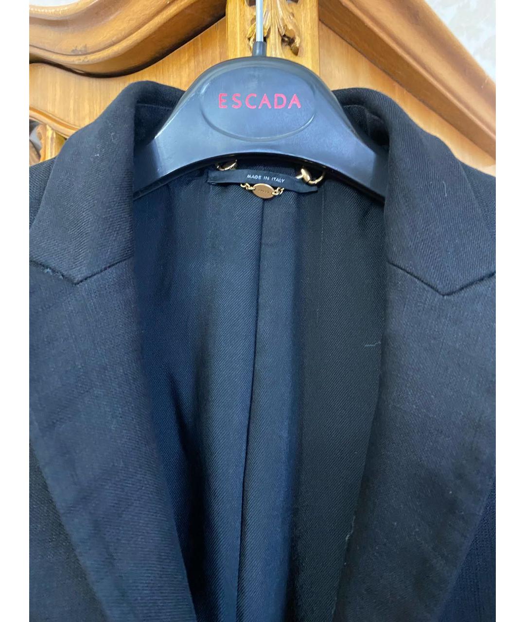 GUCCI Черный льняной жакет/пиджак, фото 3