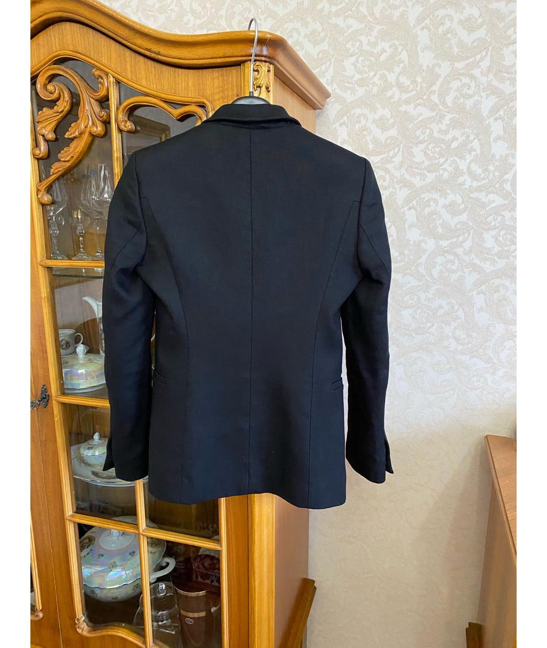 GUCCI Черный льняной жакет/пиджак, фото 5