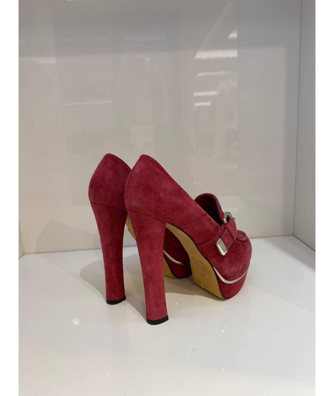 LE SILLA Красные замшевые туфли, фото 3