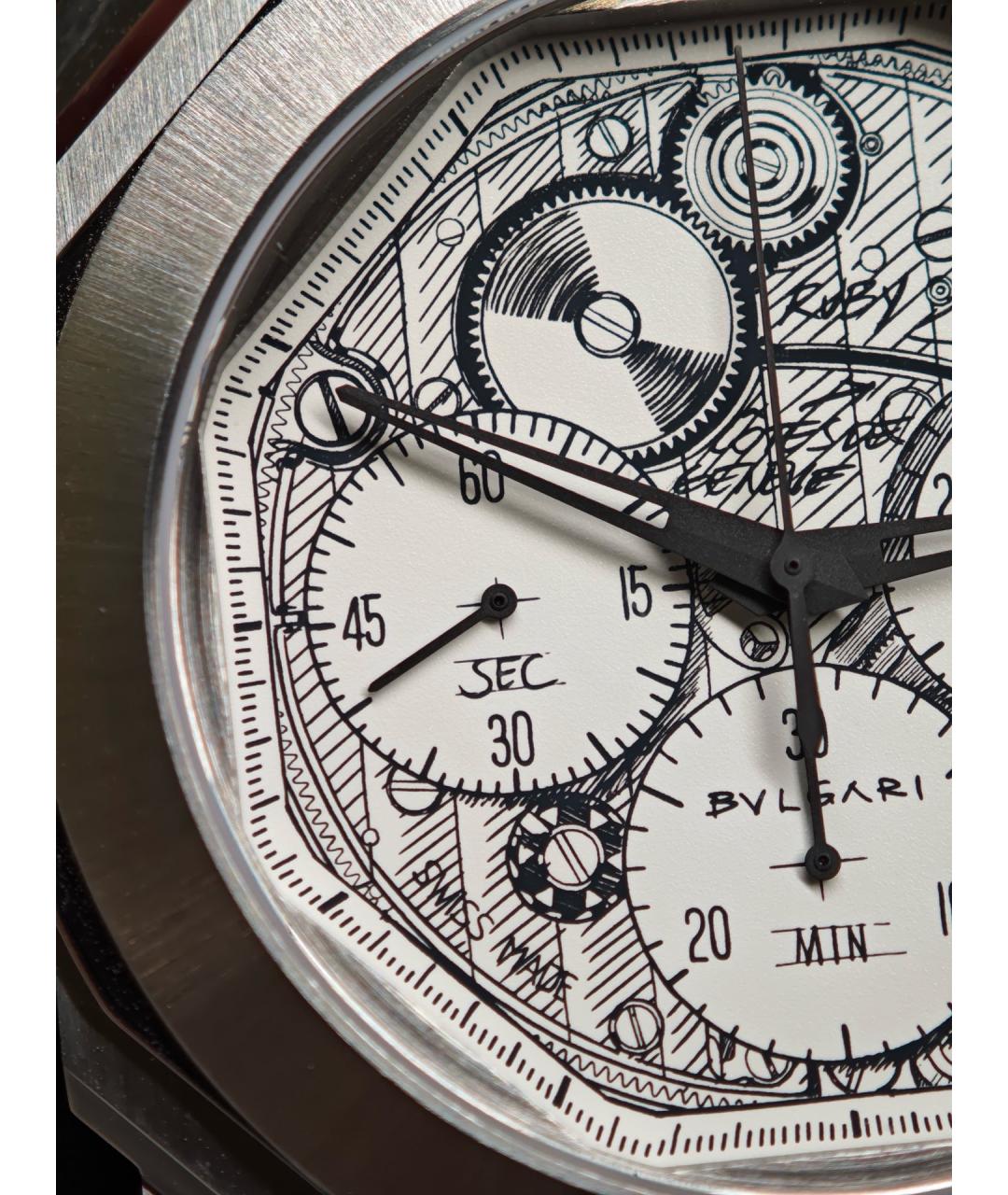 BVLGARI Белые металлические часы, фото 7