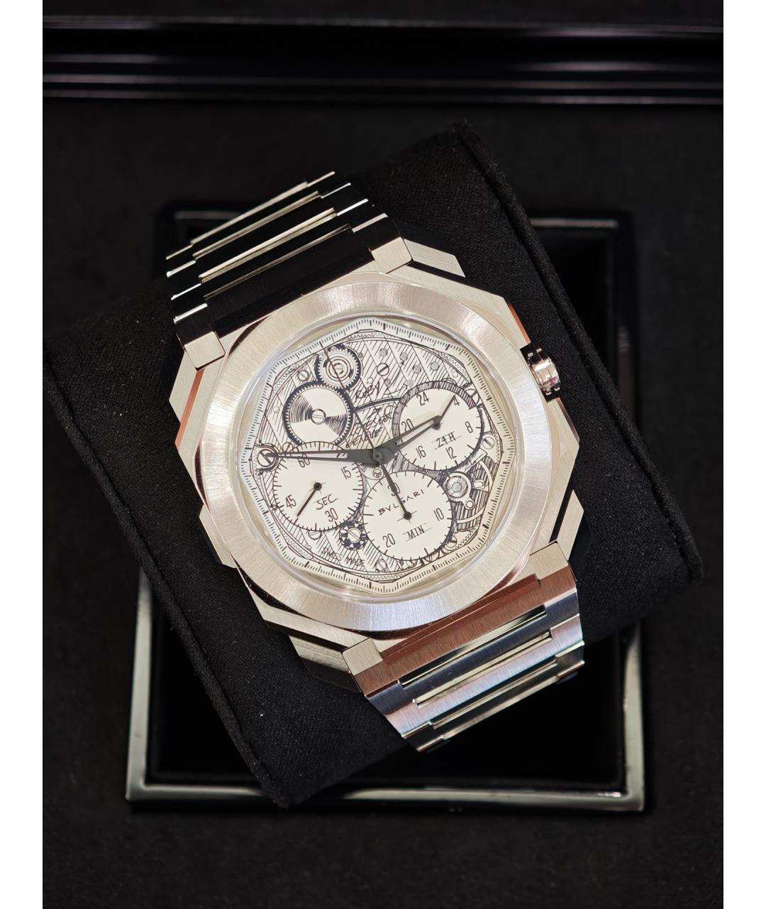 BVLGARI Белые металлические часы, фото 2