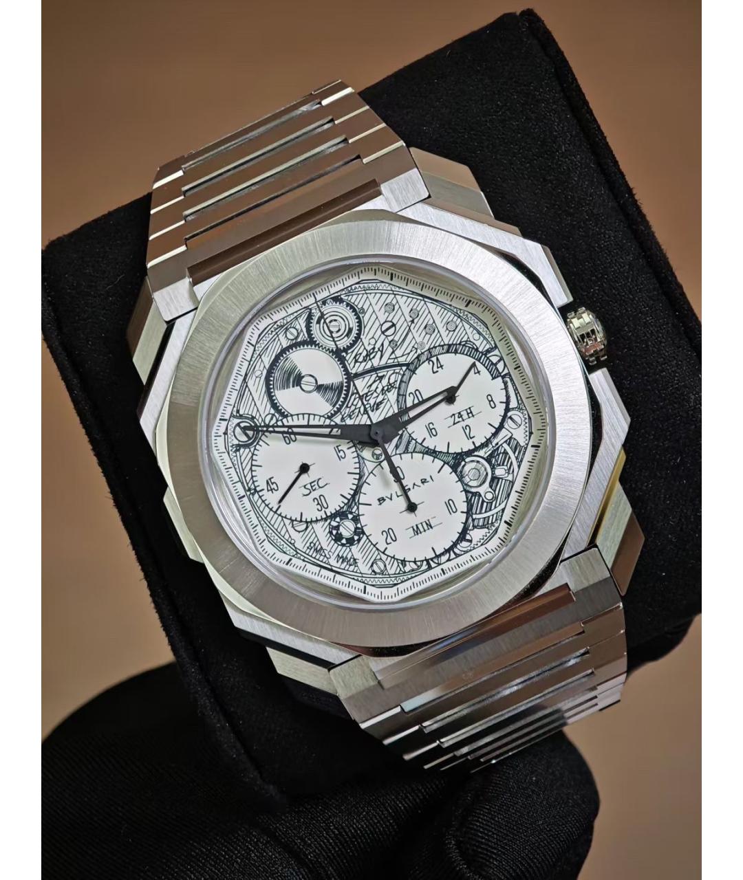 BVLGARI Белые металлические часы, фото 9