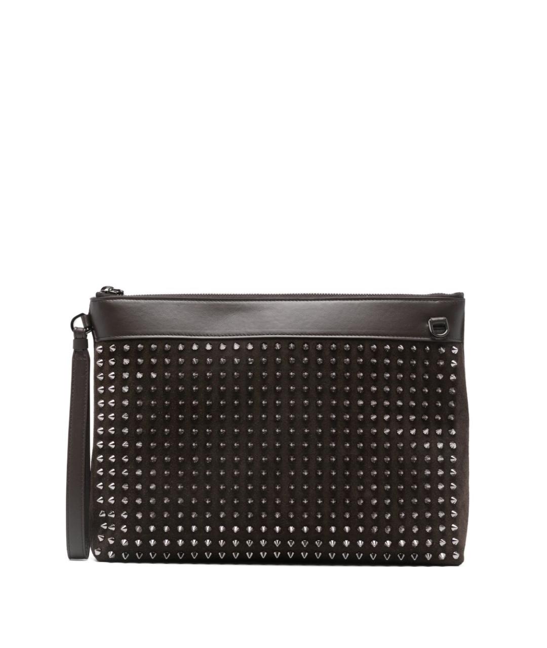 CHRISTIAN LOUBOUTIN Черный кожаный кошелек, фото 1