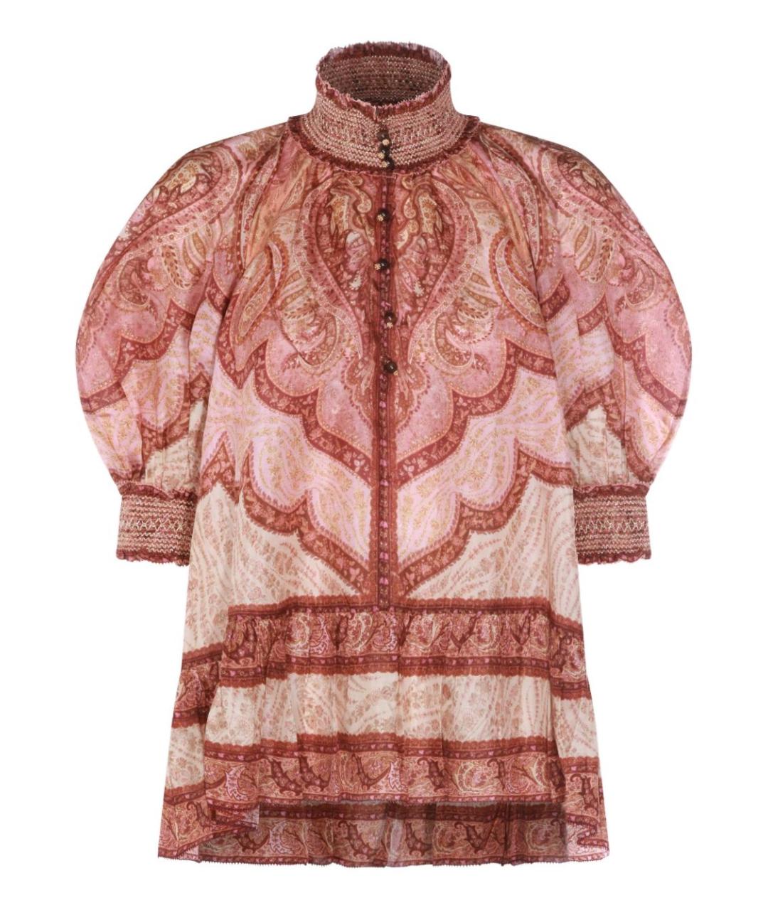 ZIMMERMANN Красная шелковая майка, фото 1