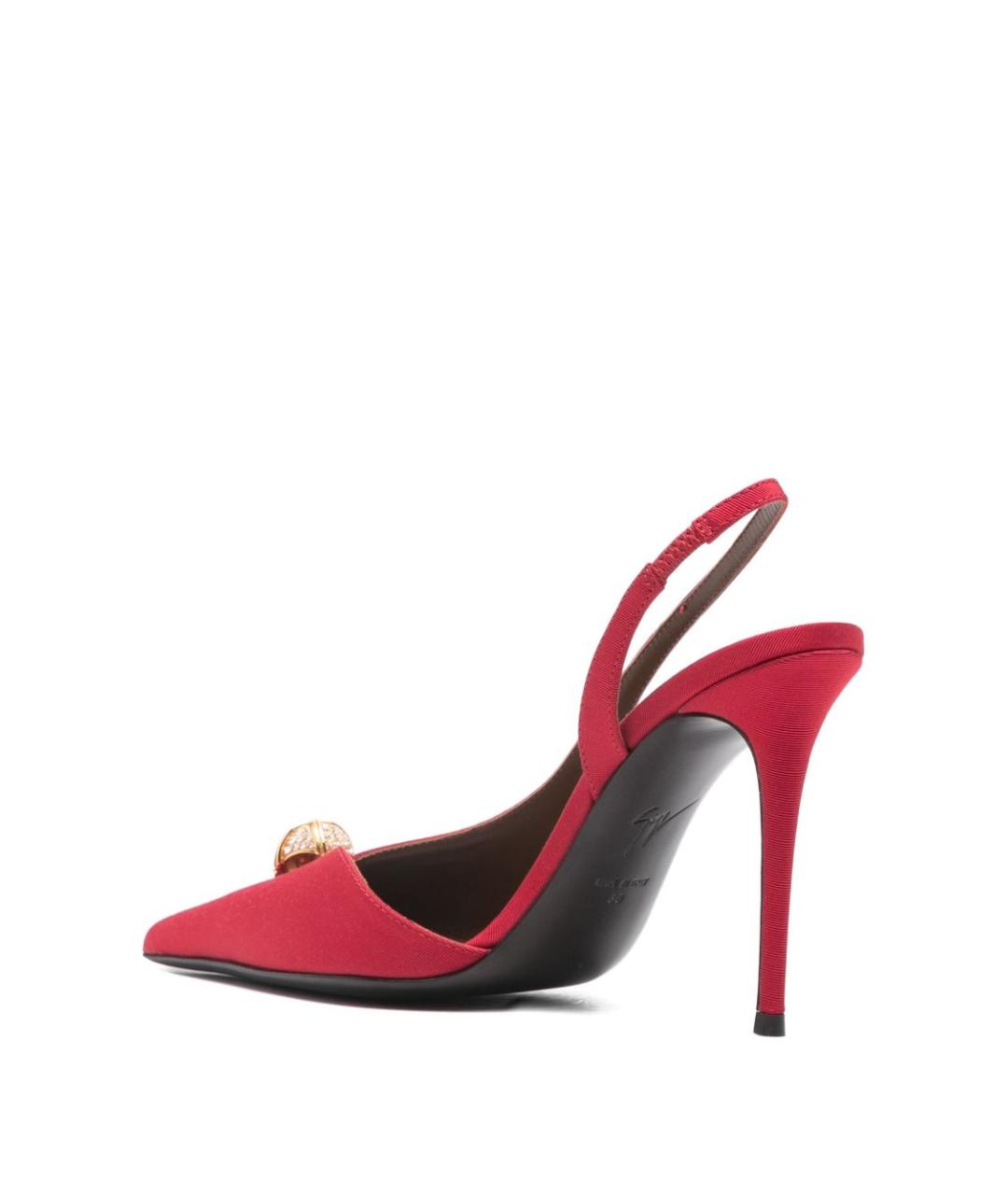 GIUSEPPE ZANOTTI DESIGN Красные текстильные туфли, фото 2