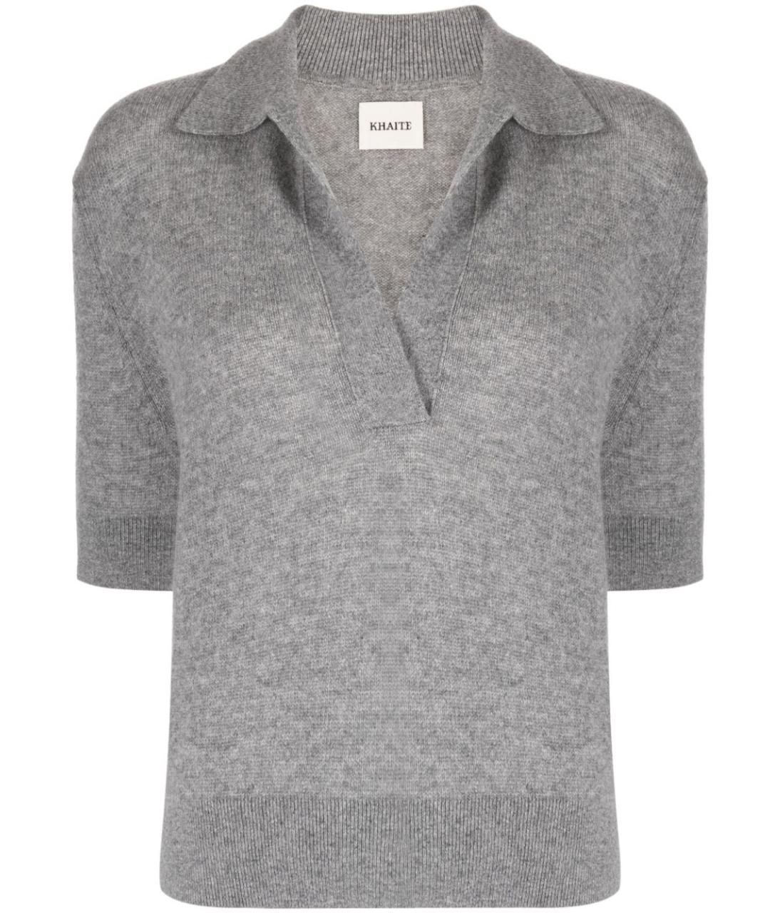 KHAITE Серый кашемировый джемпер / свитер, фото 1