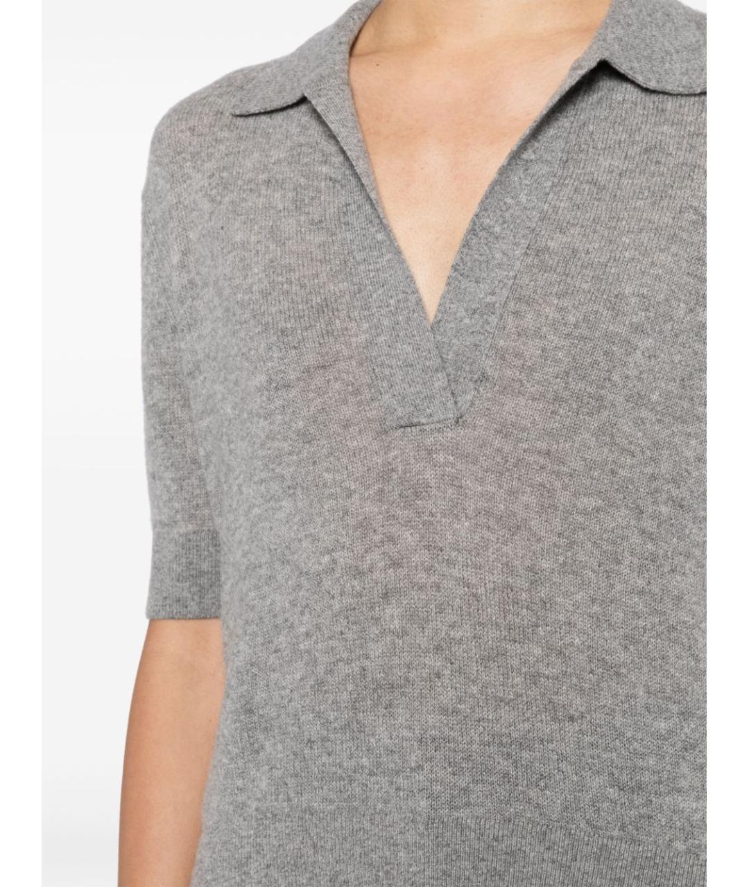 KHAITE Серый кашемировый джемпер / свитер, фото 2