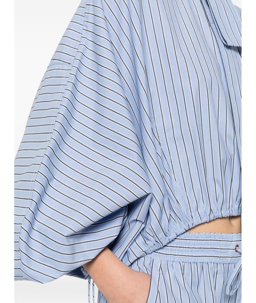 ZIMMERMANN Голубая хлопковая рубашка, фото 3