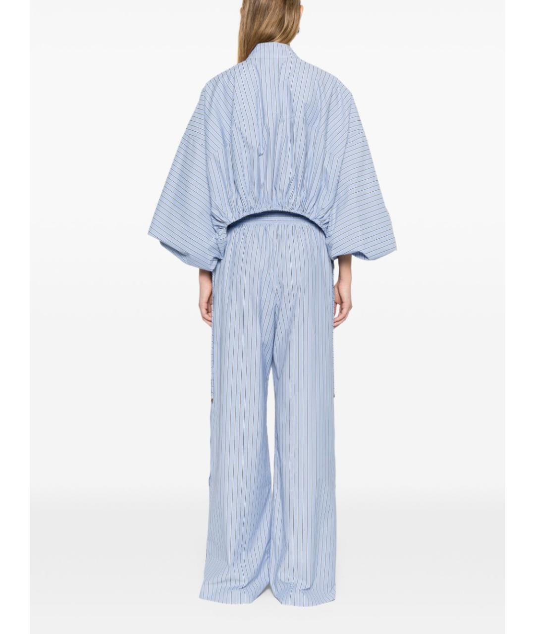 ZIMMERMANN Голубая хлопковая рубашка, фото 5