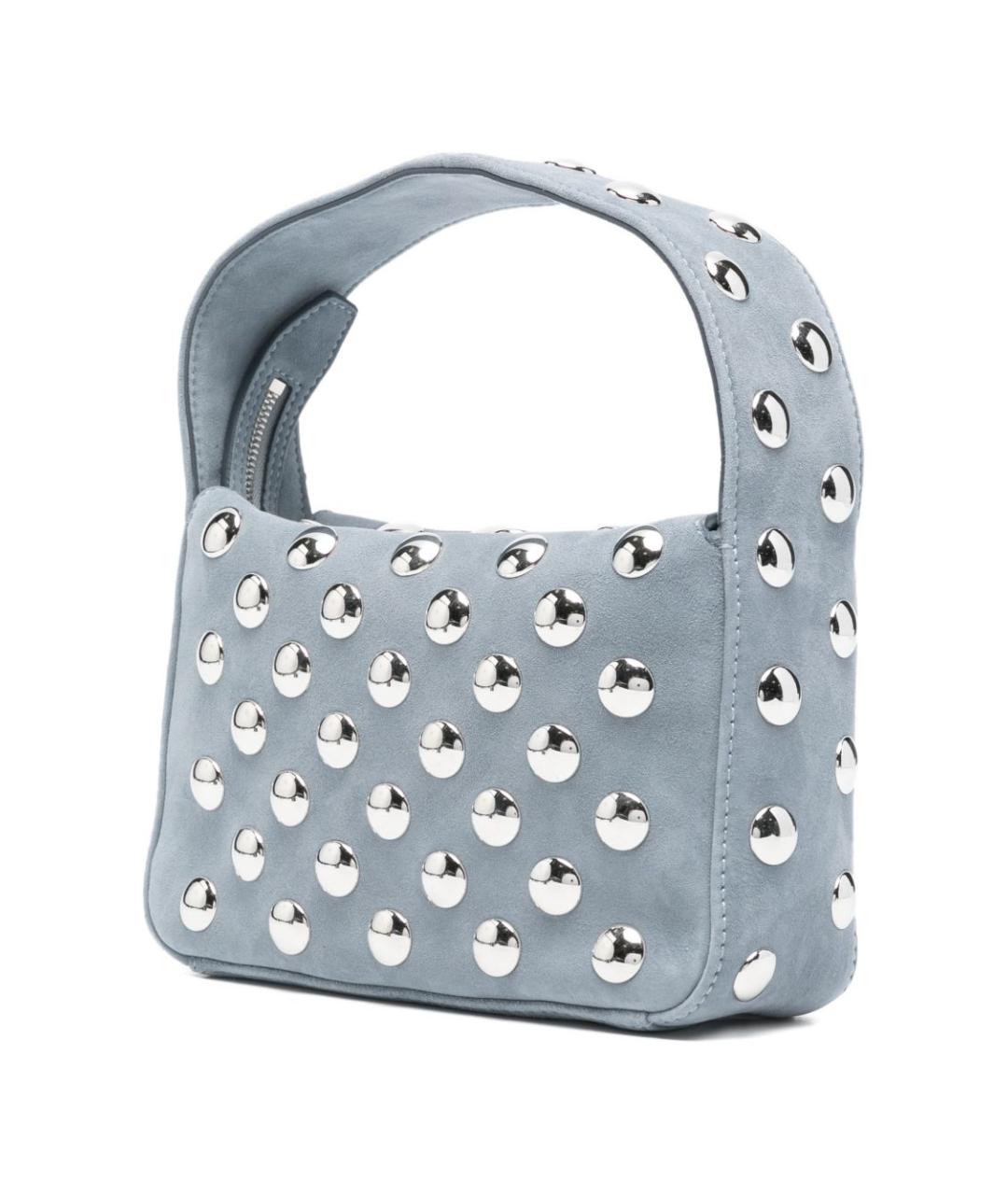 KHAITE Серая замшевая сумка с короткими ручками, фото 4