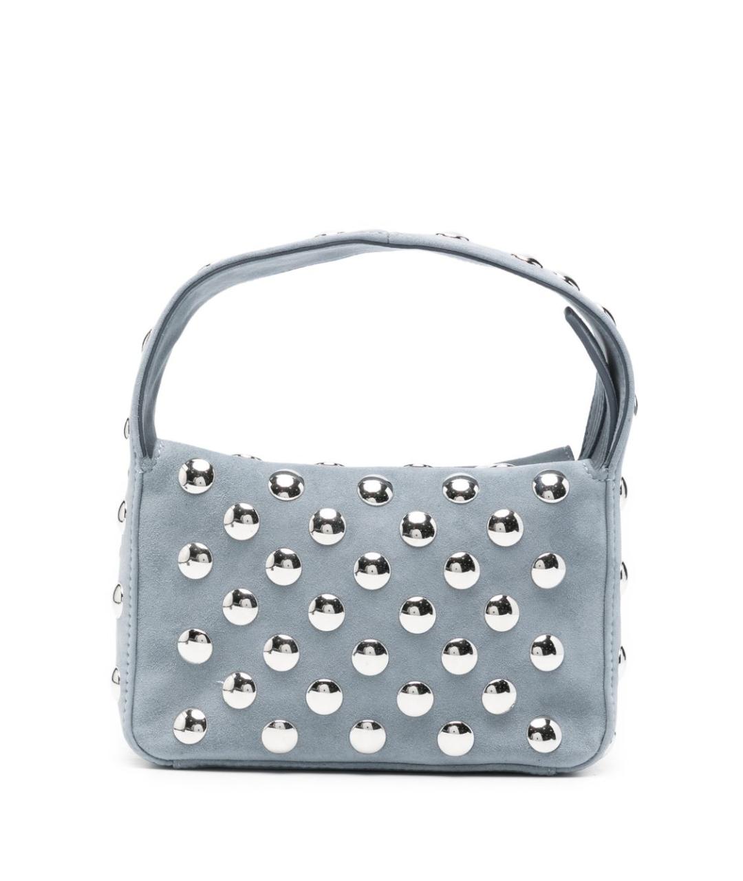 KHAITE Серая замшевая сумка с короткими ручками, фото 1