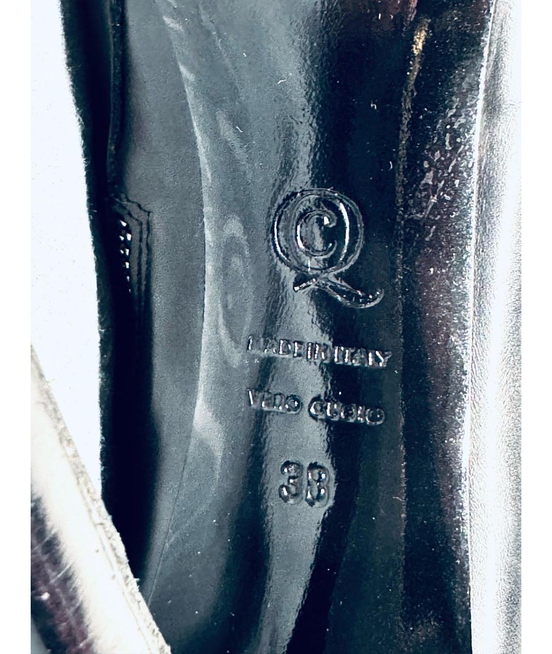 ALEXANDER MCQUEEN Черные кожаные ботинки, фото 8