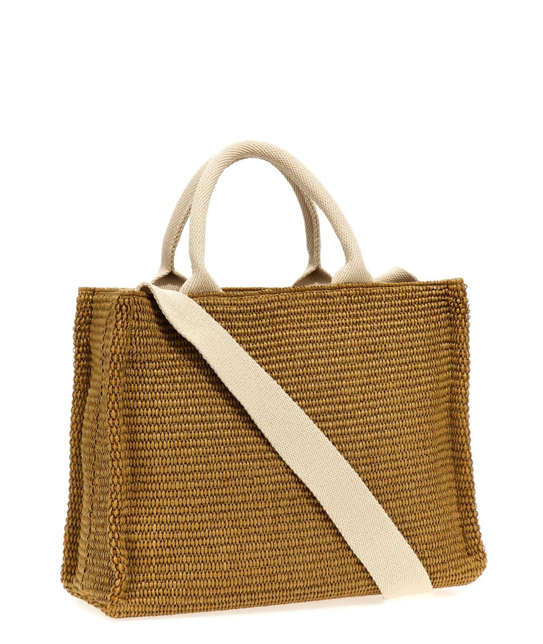 MARNI Бежевая хлопковая сумка тоут, фото 2