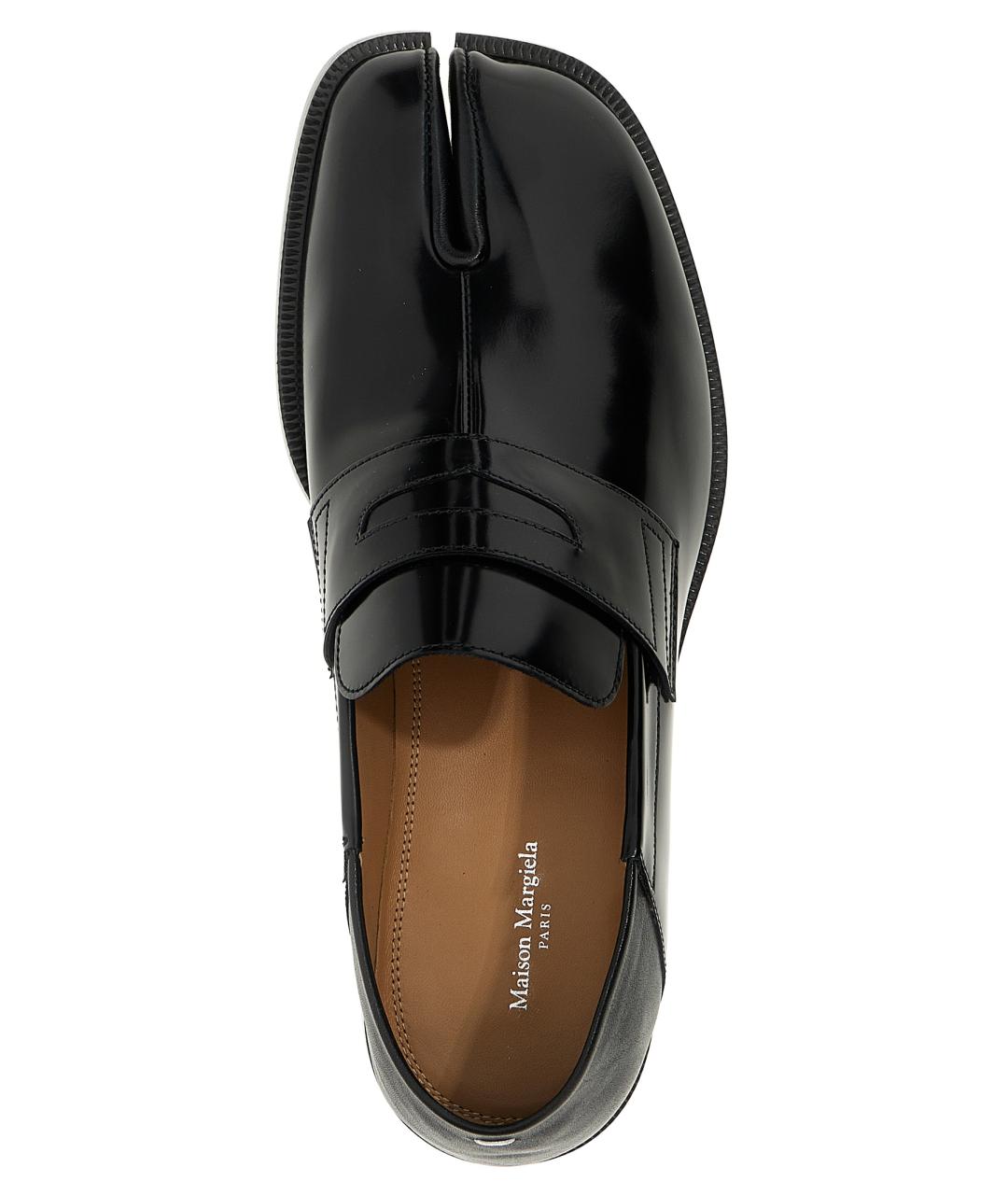 MAISON MARGIELA Черные кожаные лоферы, фото 3