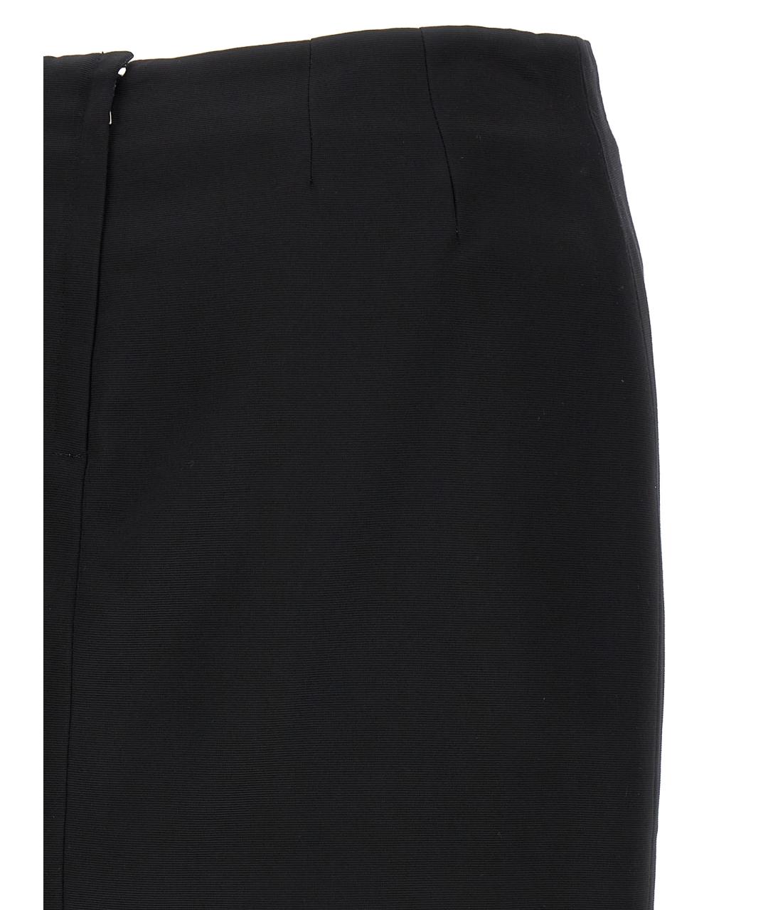 DOLCE&GABBANA Черная вискозная юбка мини, фото 4