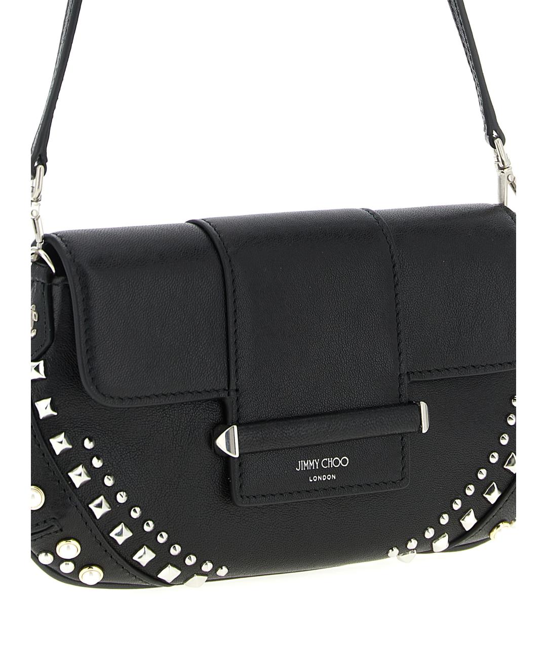 JIMMY CHOO Черный кожаный кошелек, фото 3