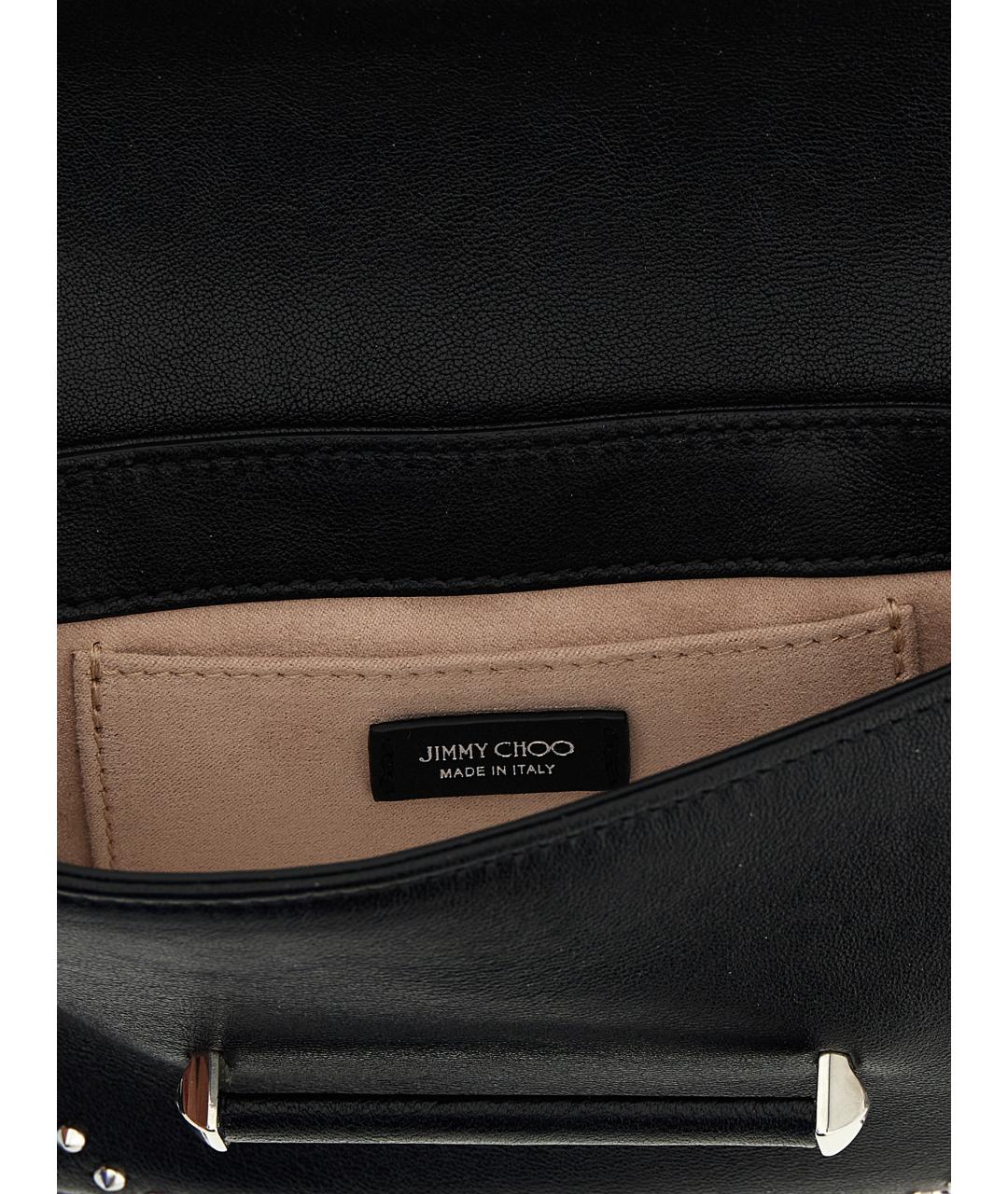 JIMMY CHOO Черный кожаный кошелек, фото 4