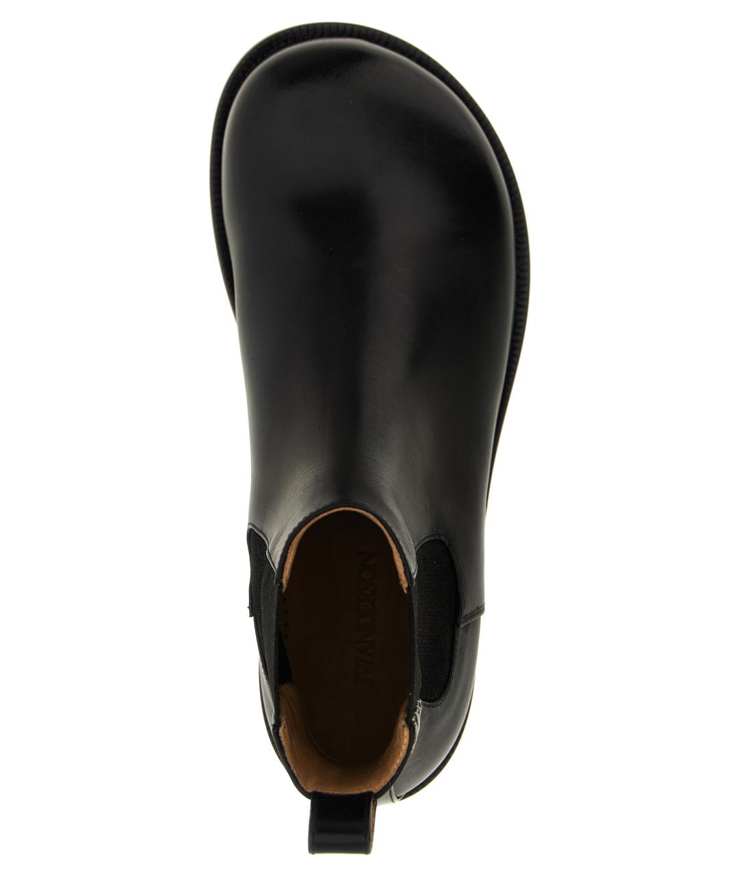 J.W.ANDERSON Черные кожаные высокие ботинки, фото 4