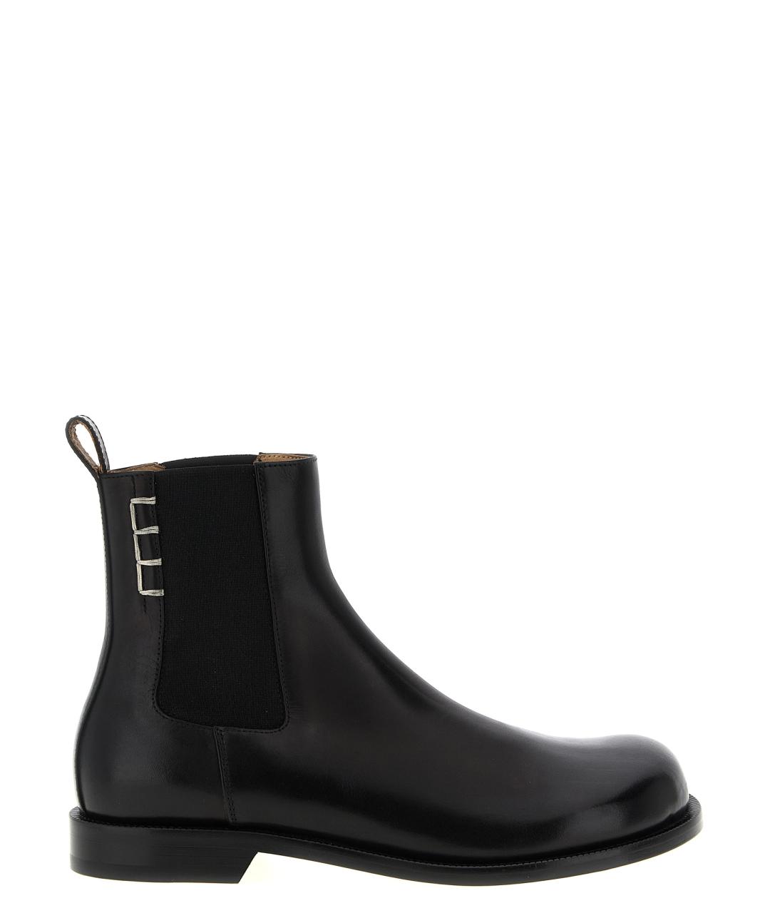 J.W.ANDERSON Черные кожаные высокие ботинки, фото 1