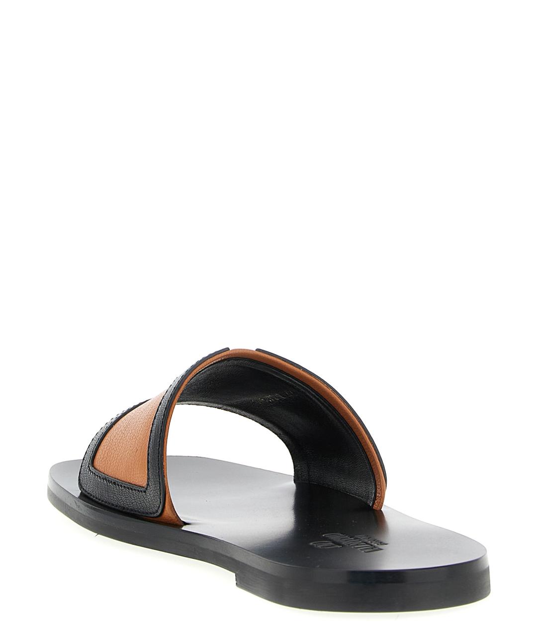 VALENTINO Мульти кожаные шлепанцы, фото 3