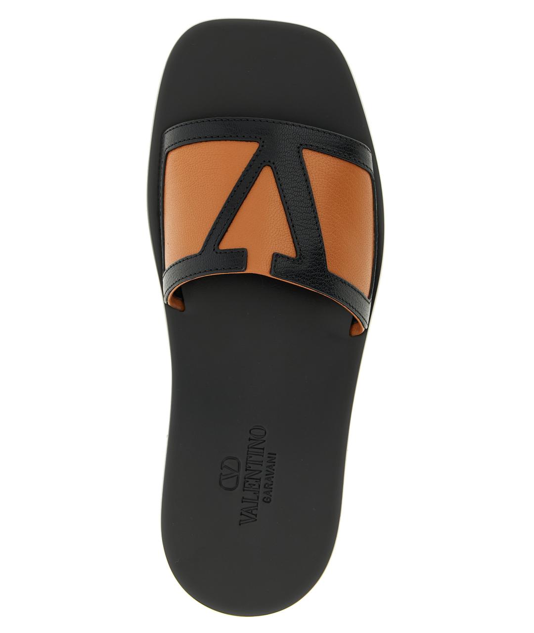 VALENTINO Мульти кожаные шлепанцы, фото 4