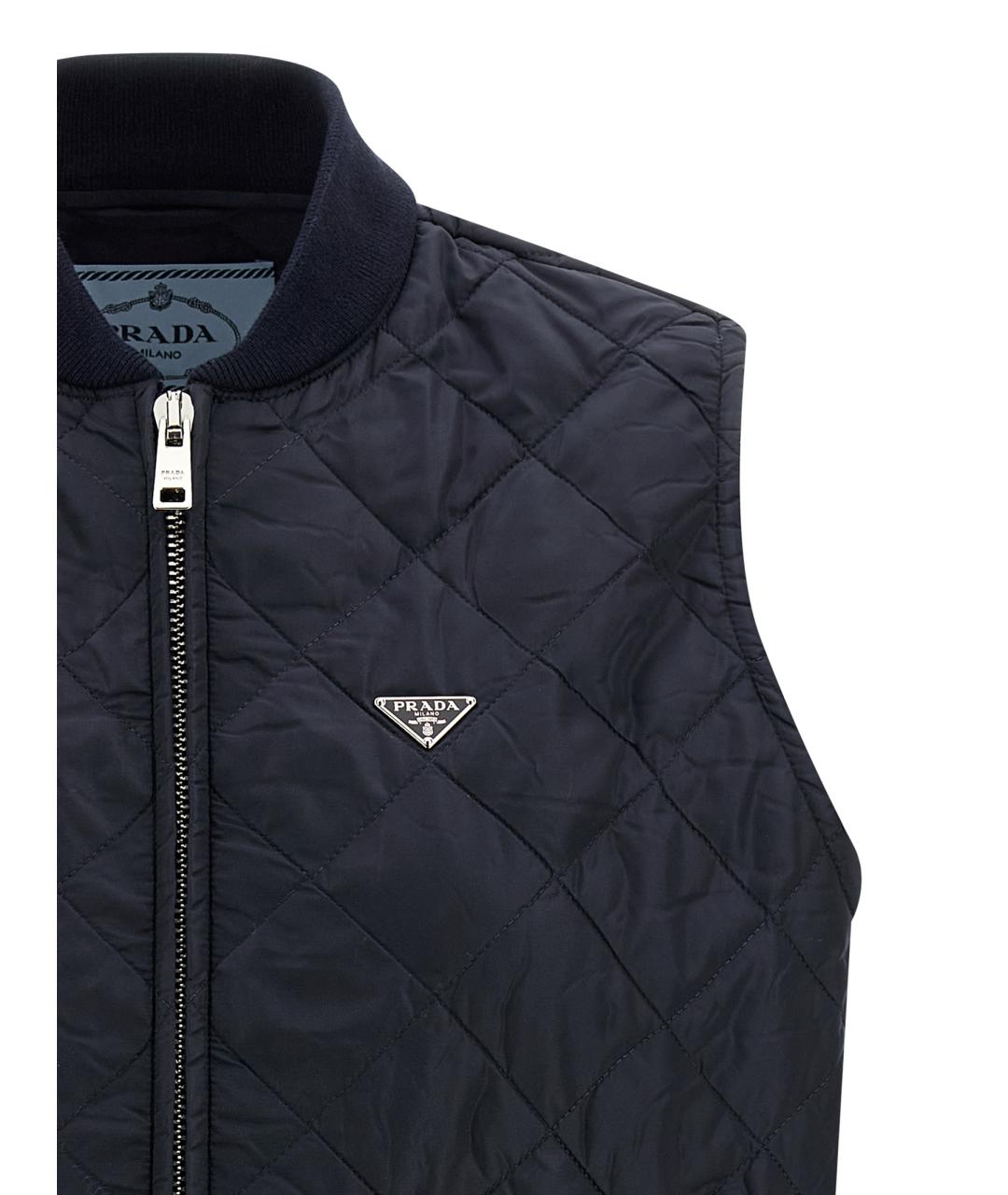 PRADA Синяя полиамидовая жилетка, фото 3