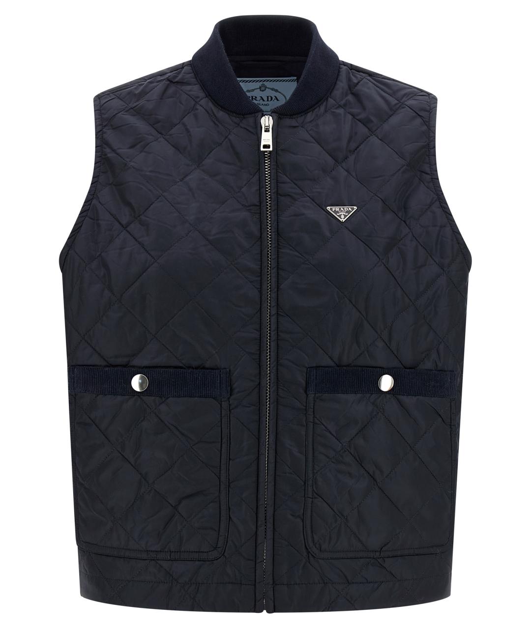 PRADA Синяя полиамидовая жилетка, фото 1