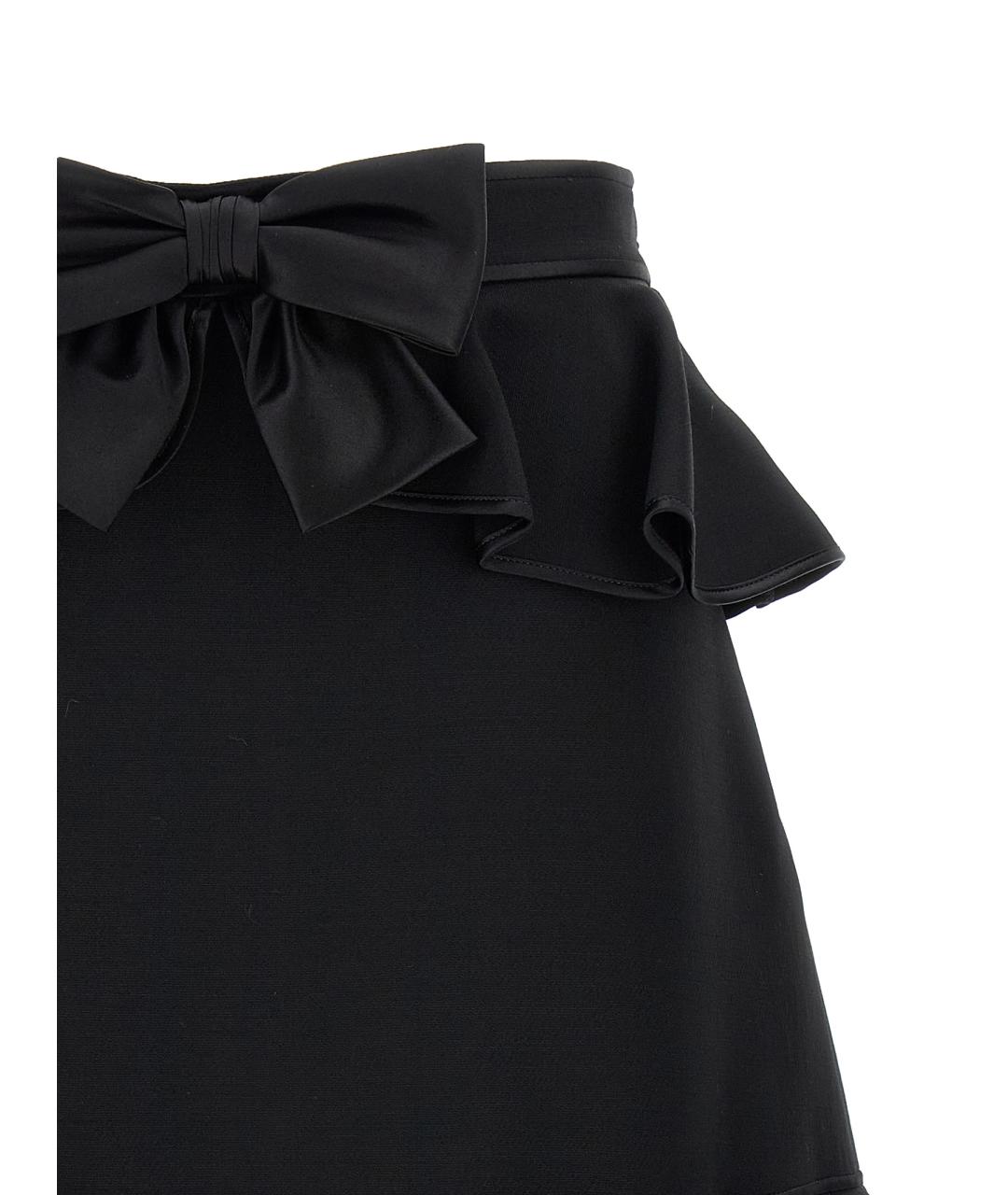 VALENTINO Черная шерстяная юбка макси, фото 3