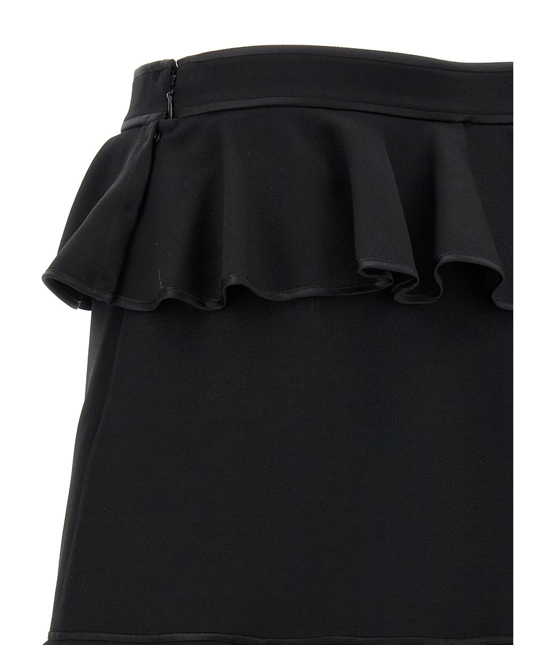 VALENTINO Черная шерстяная юбка макси, фото 4