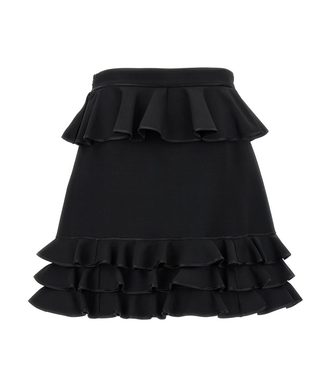 VALENTINO Черная шерстяная юбка макси, фото 2