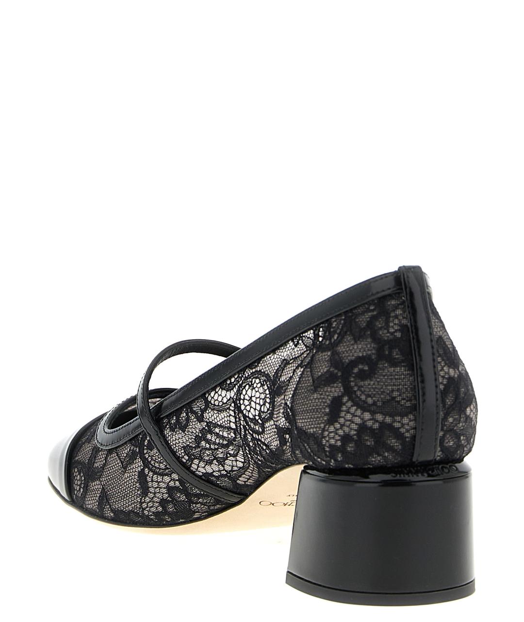 JIMMY CHOO Черные кожаные туфли, фото 3