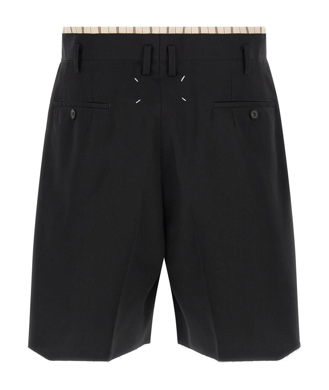 MAISON MARGIELA Черные шерстяные шорты, фото 2