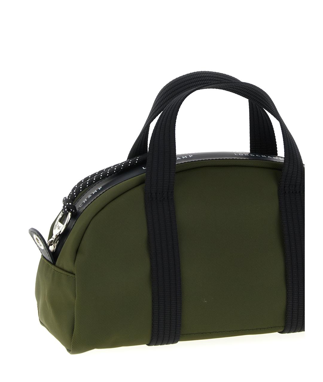 LONGCHAMP Зеленая синтетическая сумка тоут, фото 3