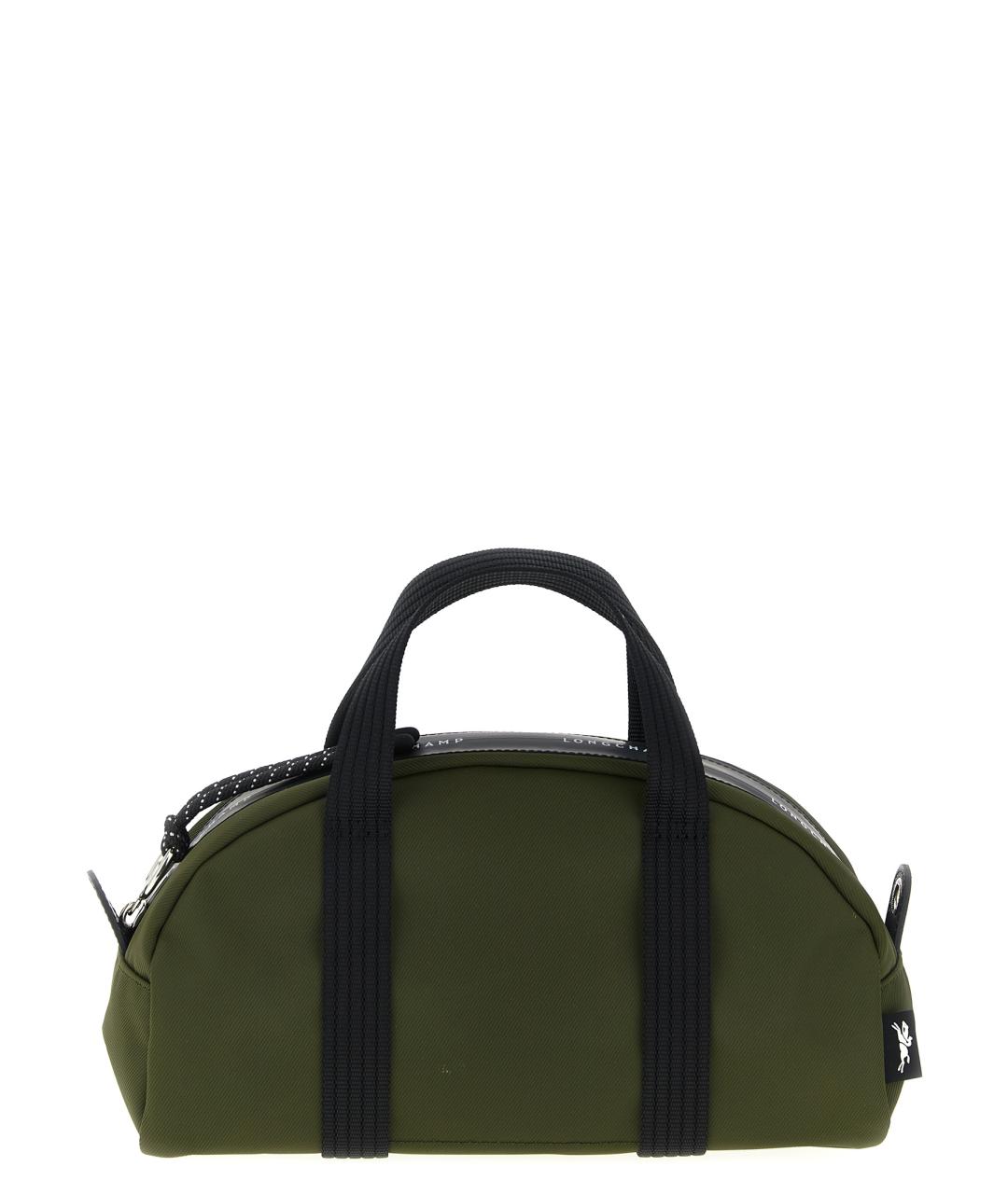 LONGCHAMP Зеленая синтетическая сумка тоут, фото 1