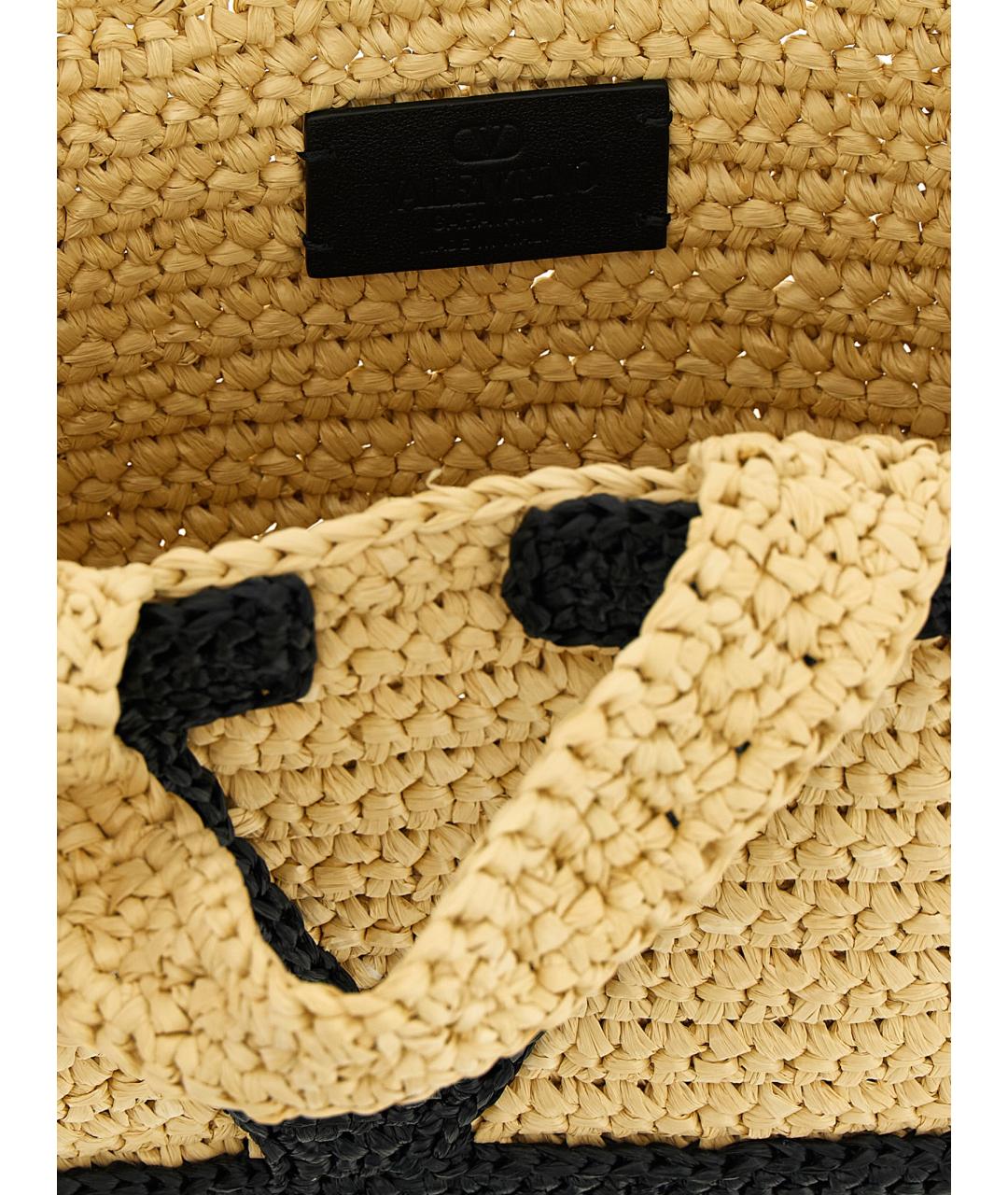 VALENTINO Бежевая сумка тоут, фото 4