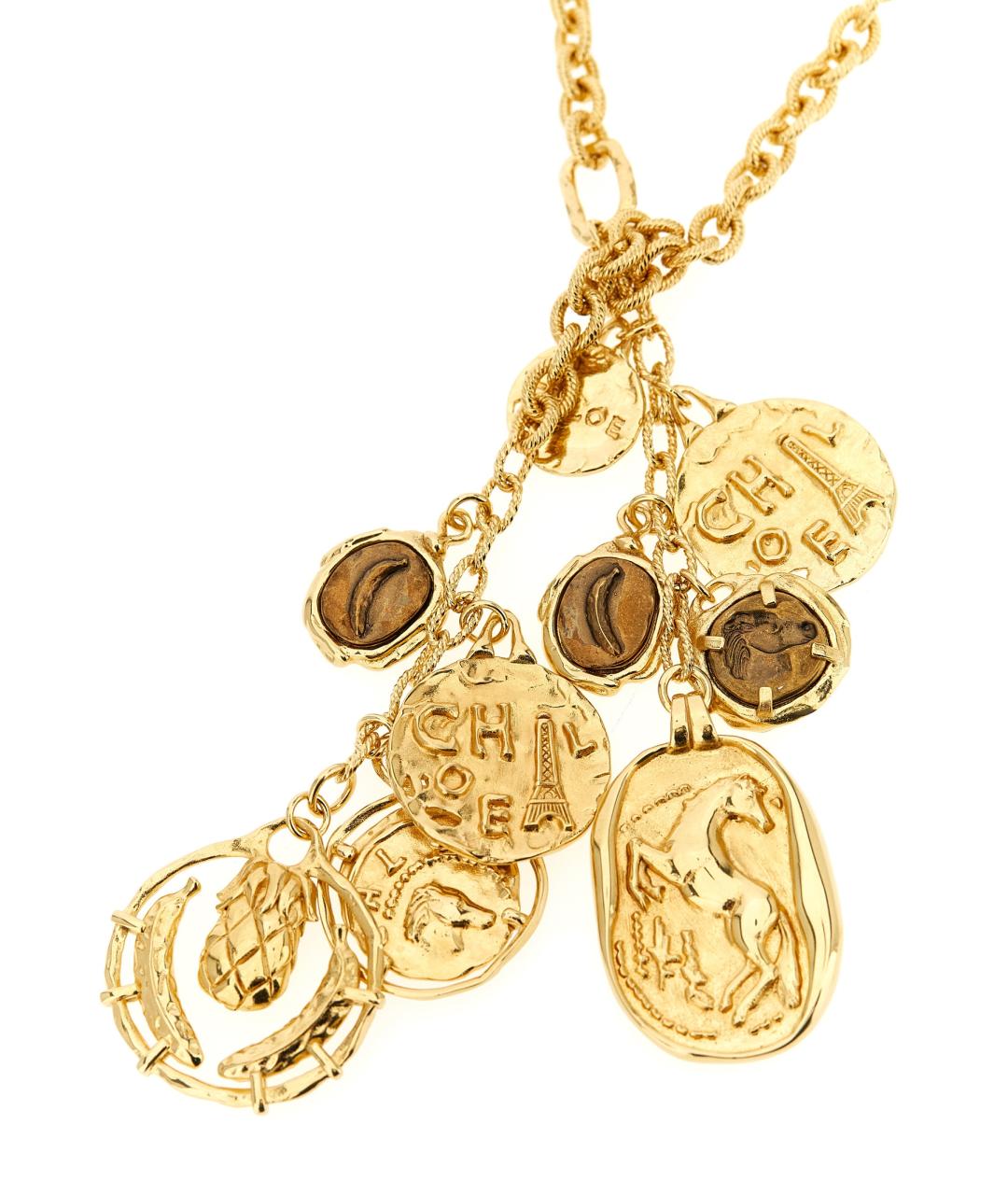 CHLOE Золотая металлическая цепочка, фото 2