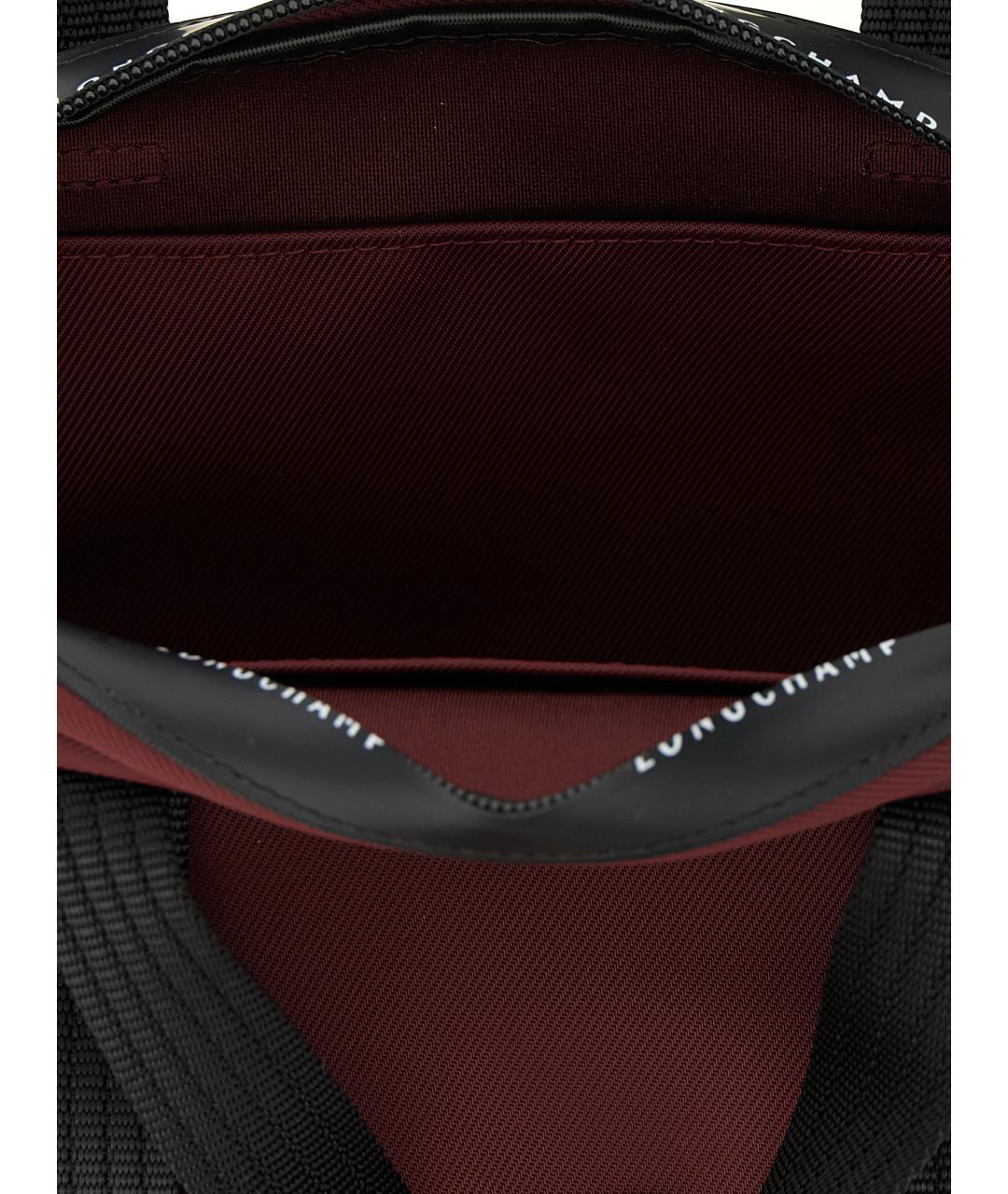 LONGCHAMP Бордовая синтетическая сумка тоут, фото 4