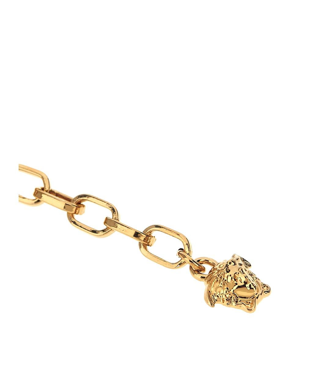 VERSACE Золотой кожаный браслет, фото 3