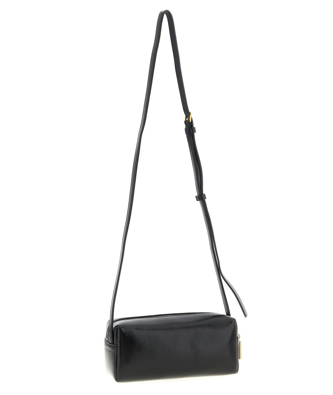 KHAITE Черная кожаная сумка через плечо, фото 2