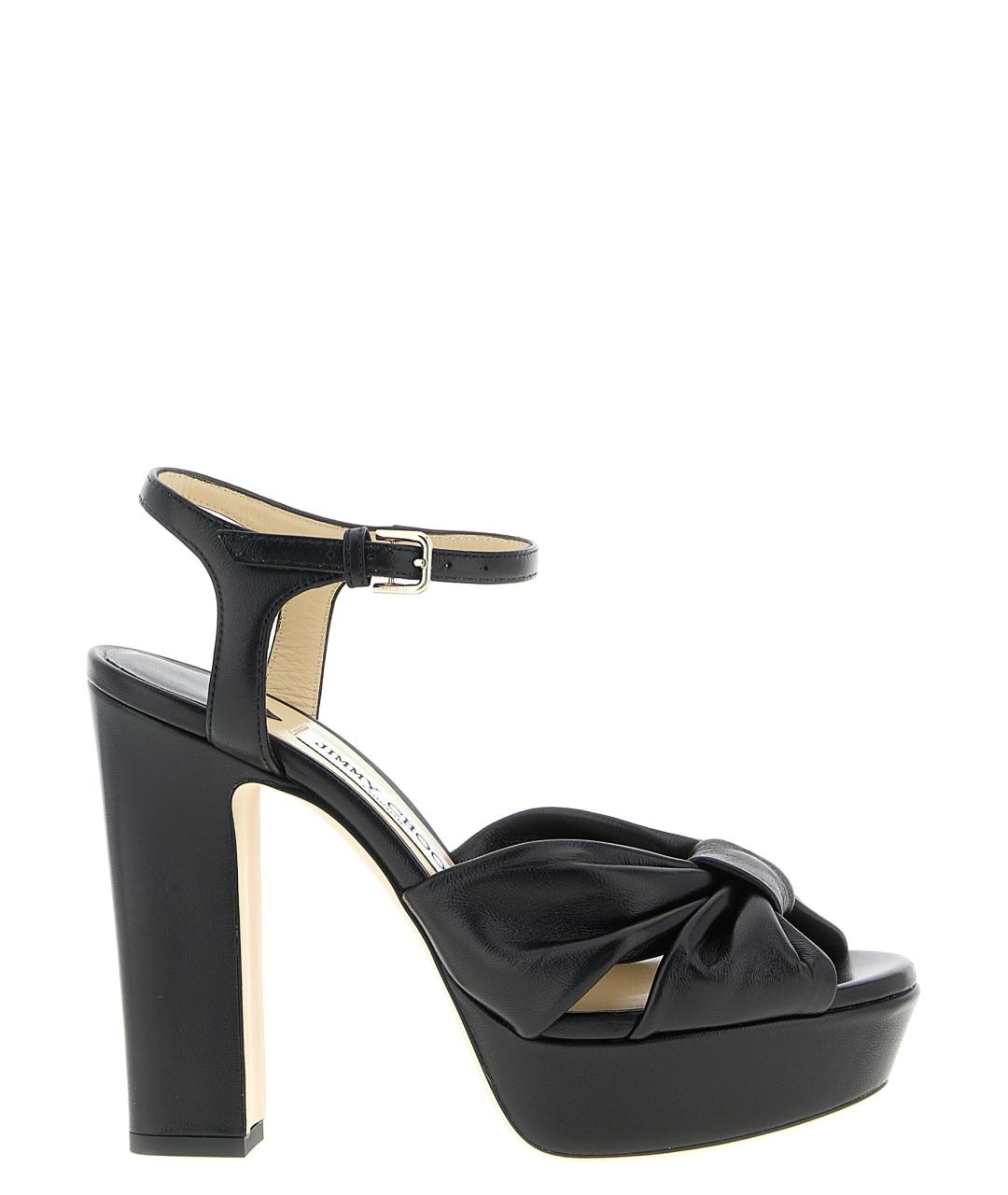 JIMMY CHOO Черные бархатные туфли, фото 1