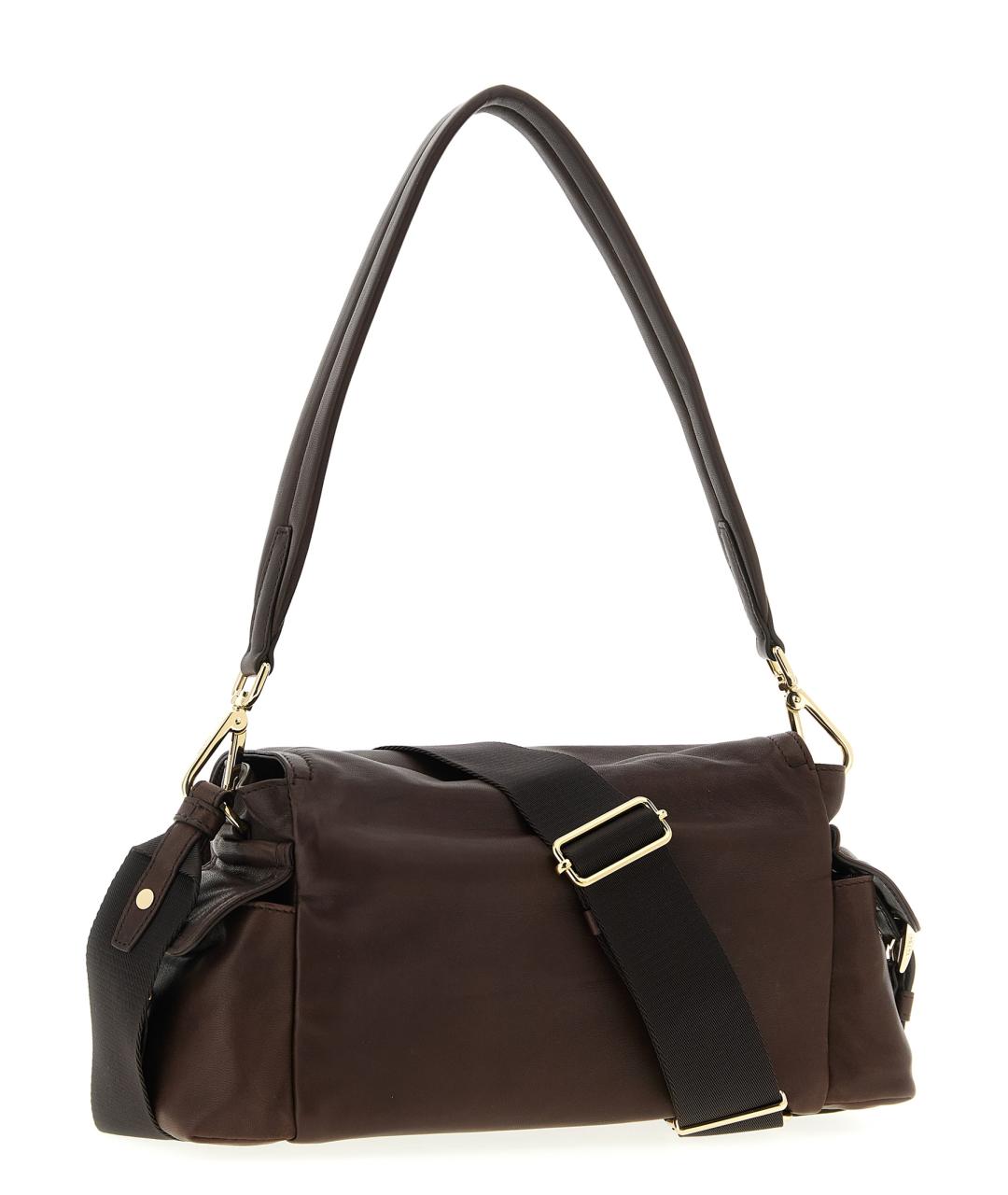 PRADA Коричневая кожаная сумка через плечо, фото 2