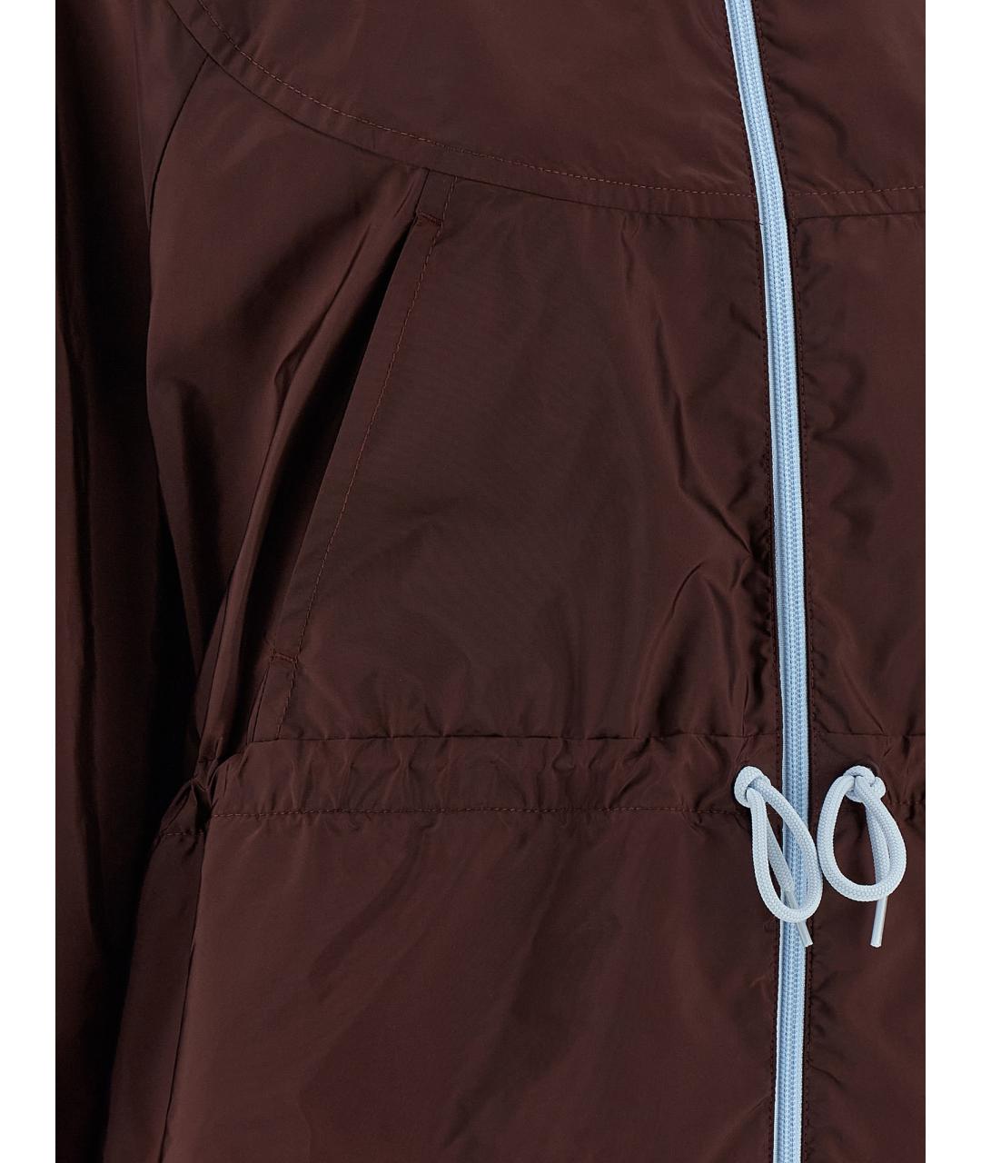 PRADA Бордовая полиамидовая куртка, фото 4