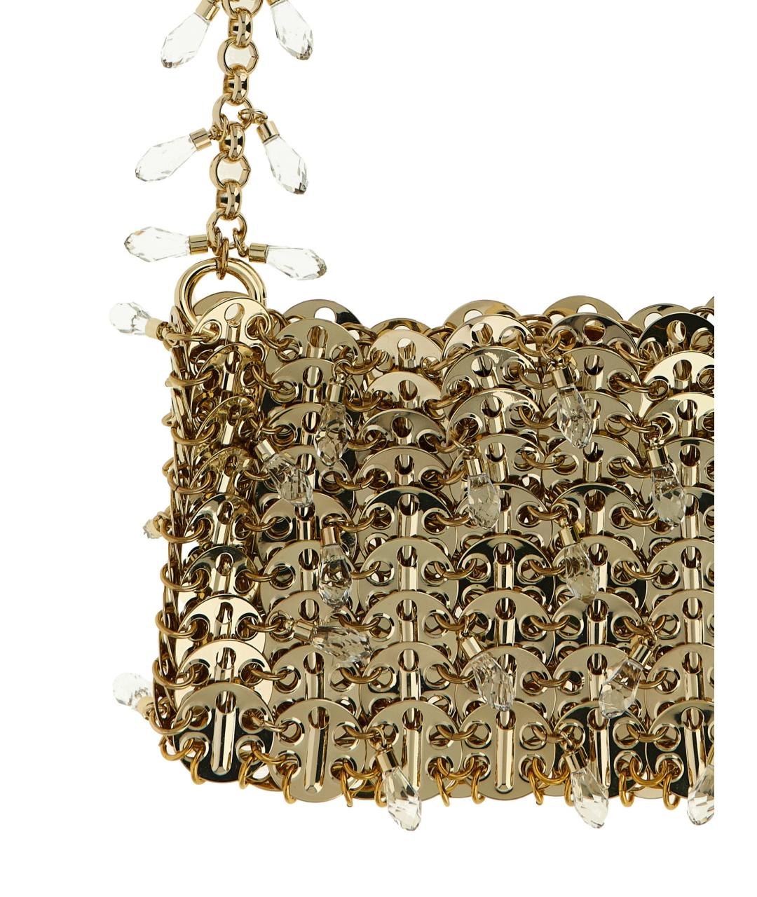 PACO RABANNE Золотая сумка через плечо, фото 3