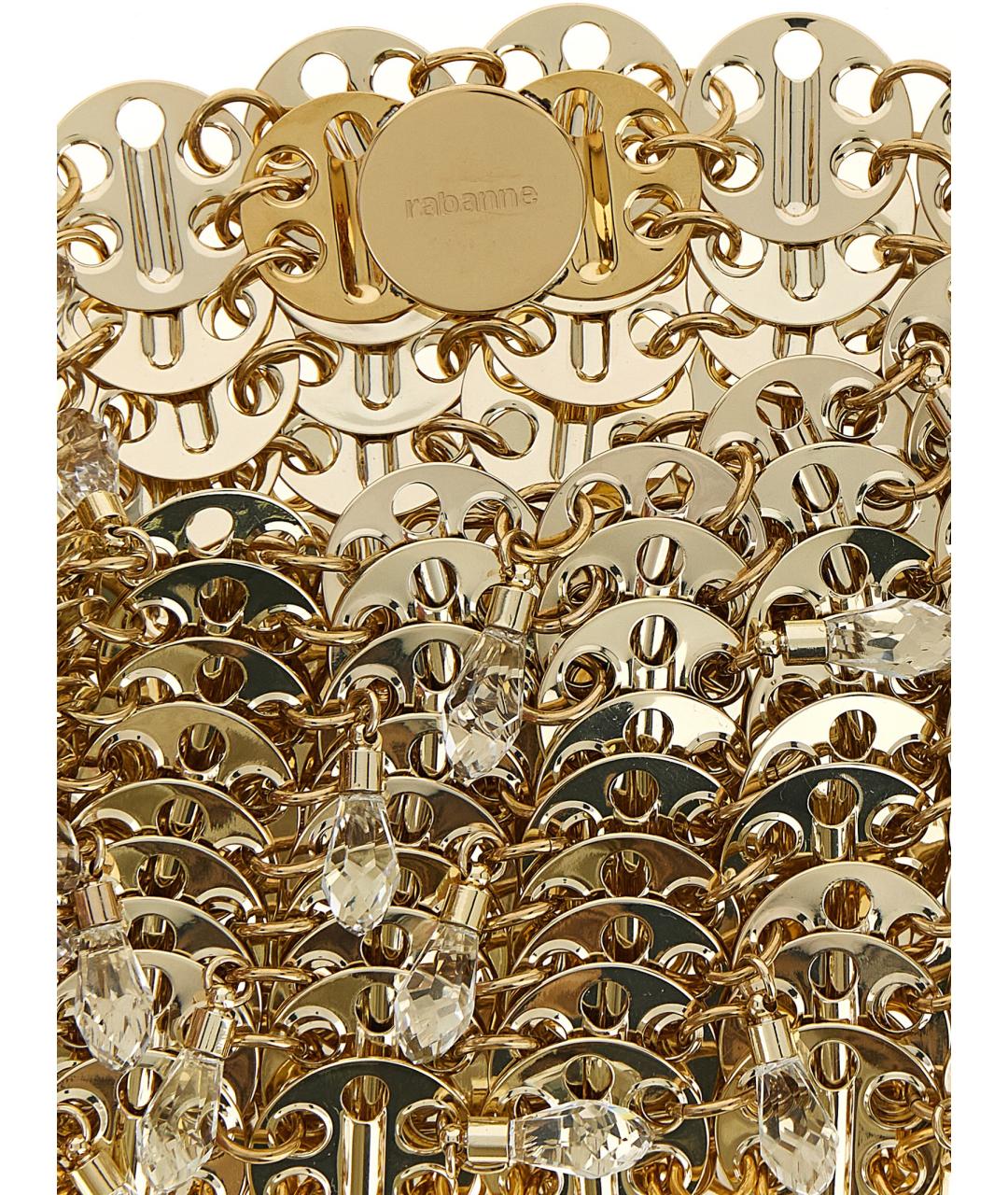 PACO RABANNE Золотая сумка через плечо, фото 4