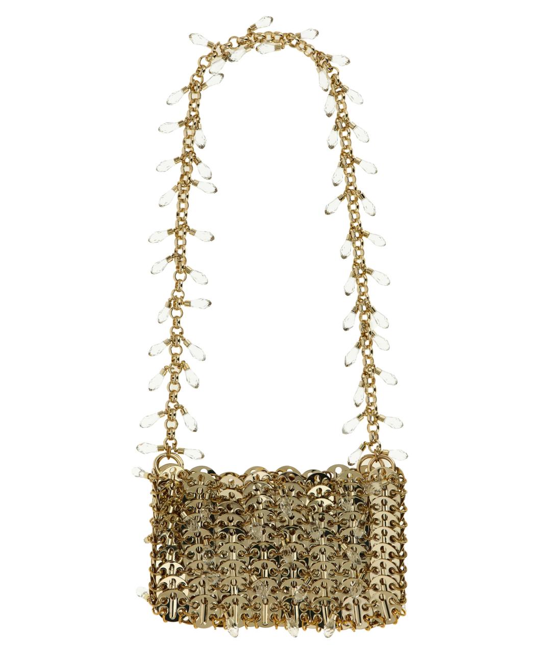 PACO RABANNE Золотая сумка через плечо, фото 1