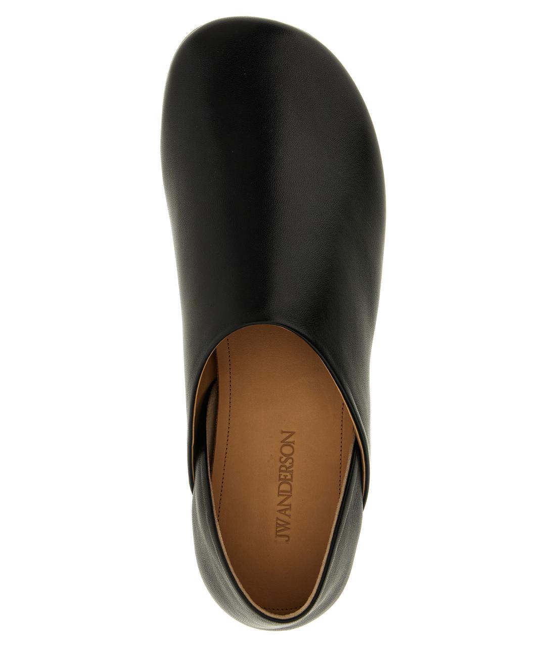J.W.ANDERSON Черные кожаные лоферы, фото 4