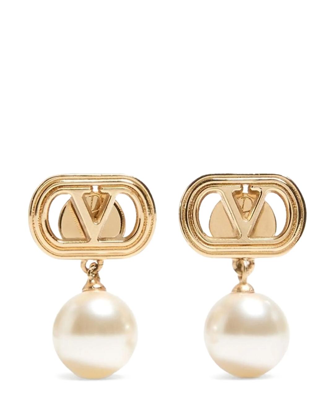 VALENTINO Золотые металлические серьги, фото 1