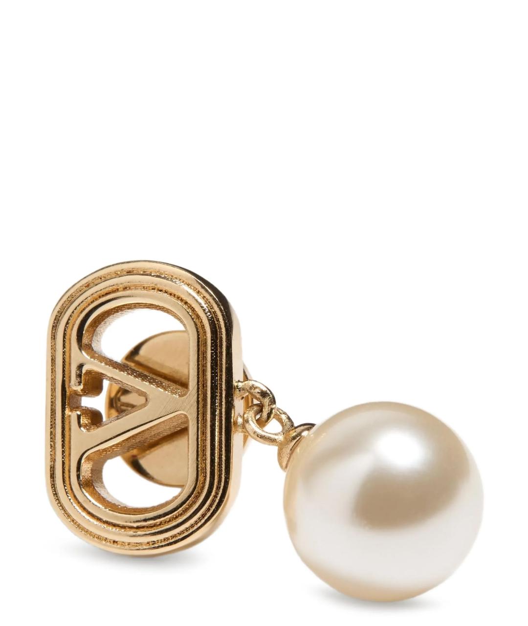 VALENTINO Золотые металлические серьги, фото 2