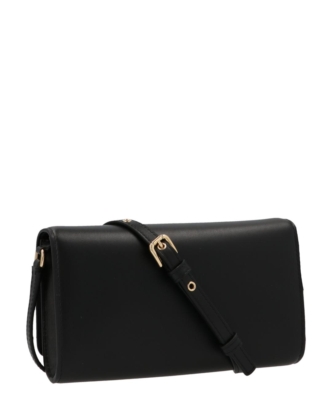 DOLCE&GABBANA Черная кожаная сумка через плечо, фото 2