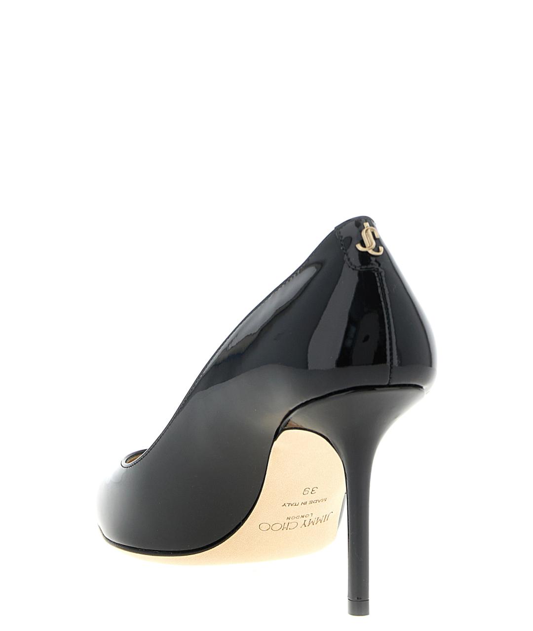 JIMMY CHOO Черные кожаные туфли, фото 3